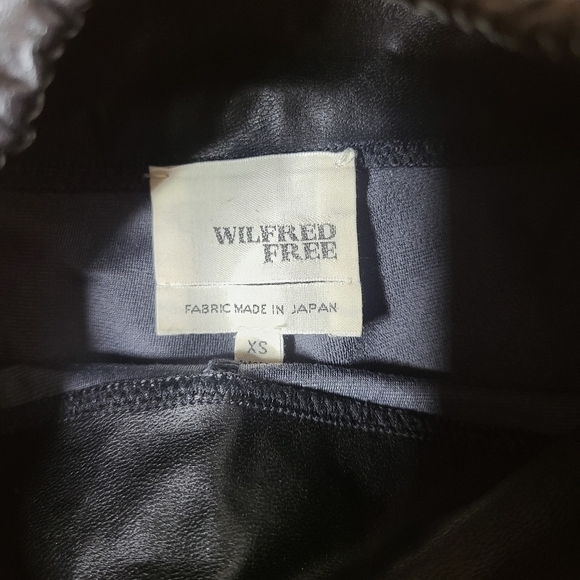 Wilfred Free XS Black Skinny High Rise Vegan Leather Daria Legging Pants - Picture 5 of 8